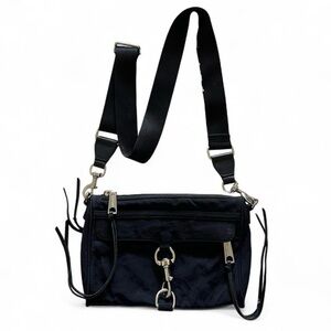 Rebecca Minkoff Mini Mac Black Nylon Crossbody Bag